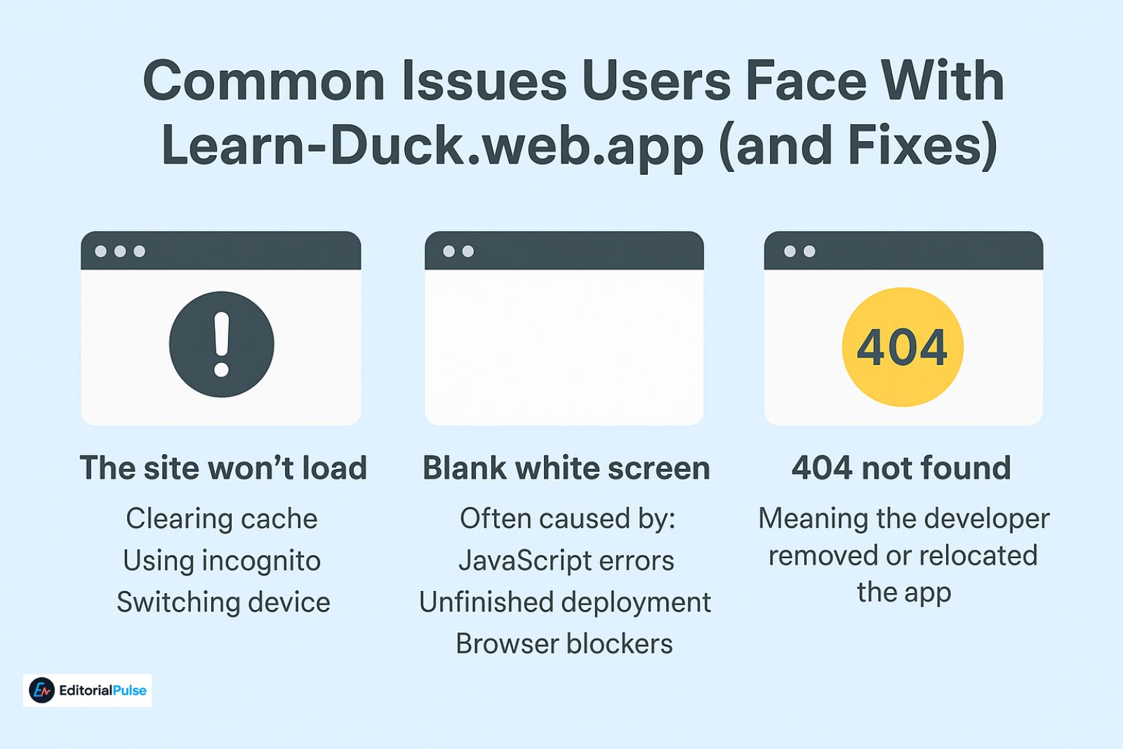 how-to-fix-learn-duck-web-app issues