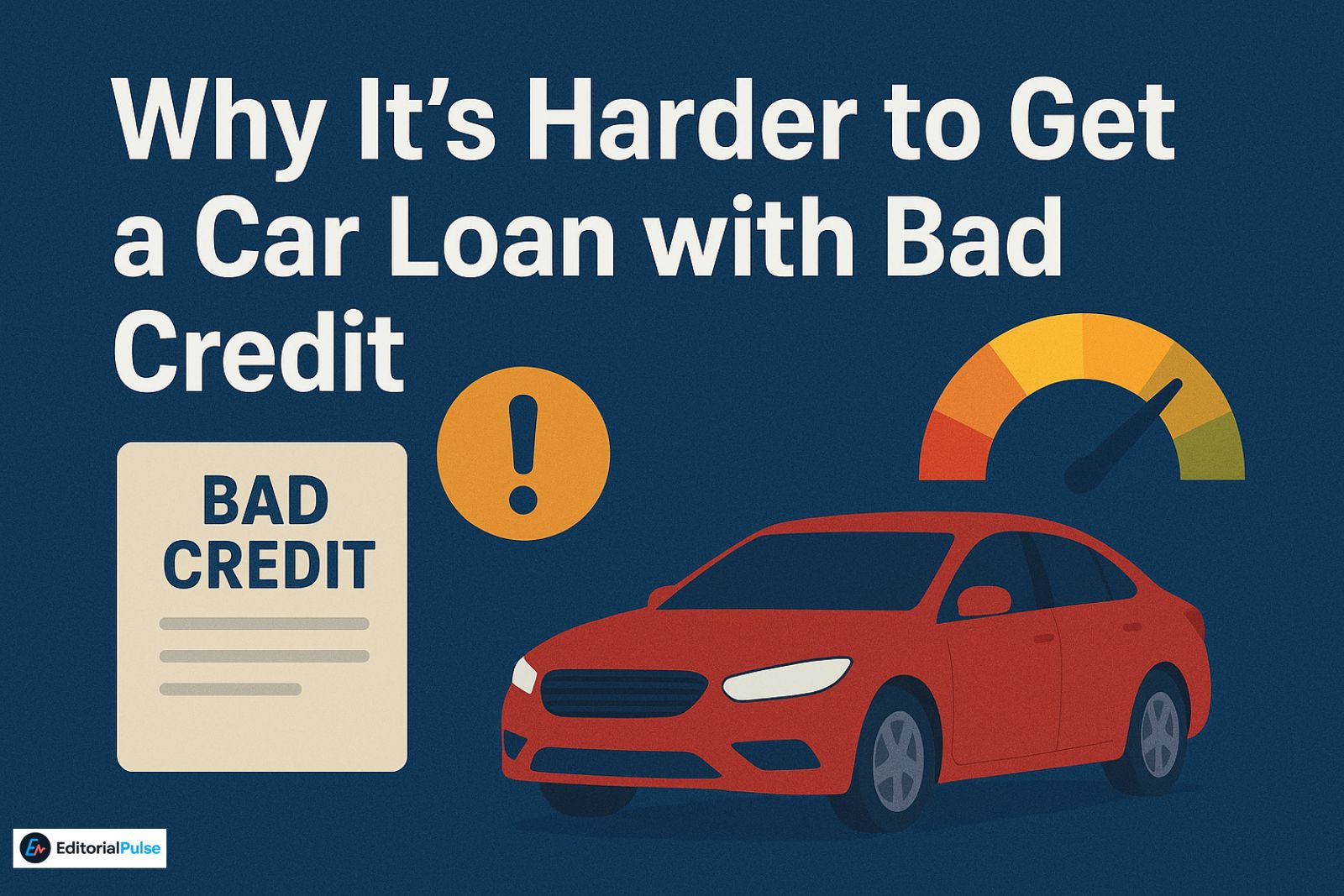 why it is harder to get a car loan with bad credit