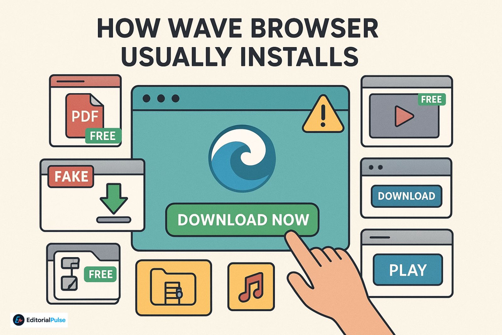 how wave browser actually installs