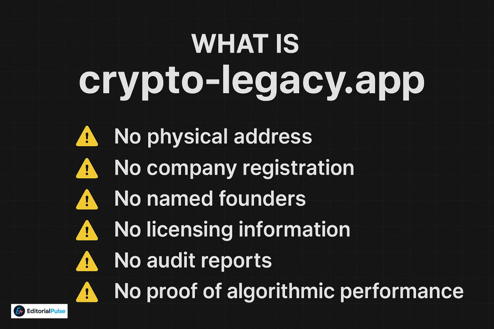 what is crypto-legacy.app