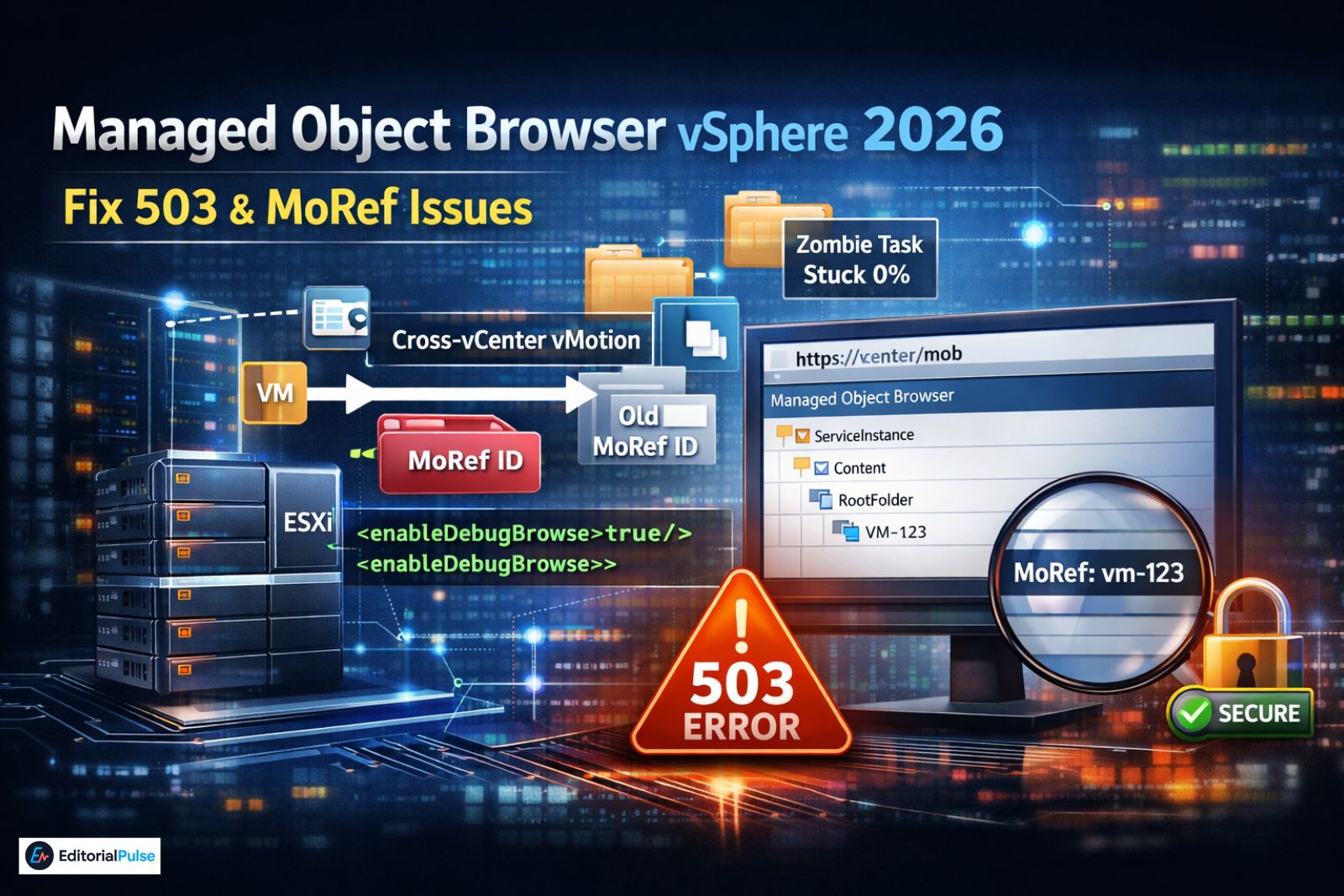 Managed Object Browser vSphere 503 error fix